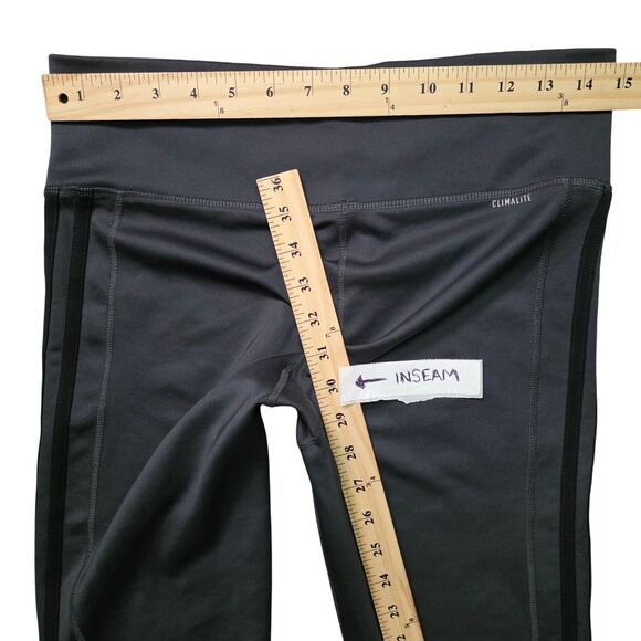 Adidas Leggings Women M Black Climalite High Rise Athletic Training - Picture 7 of 8